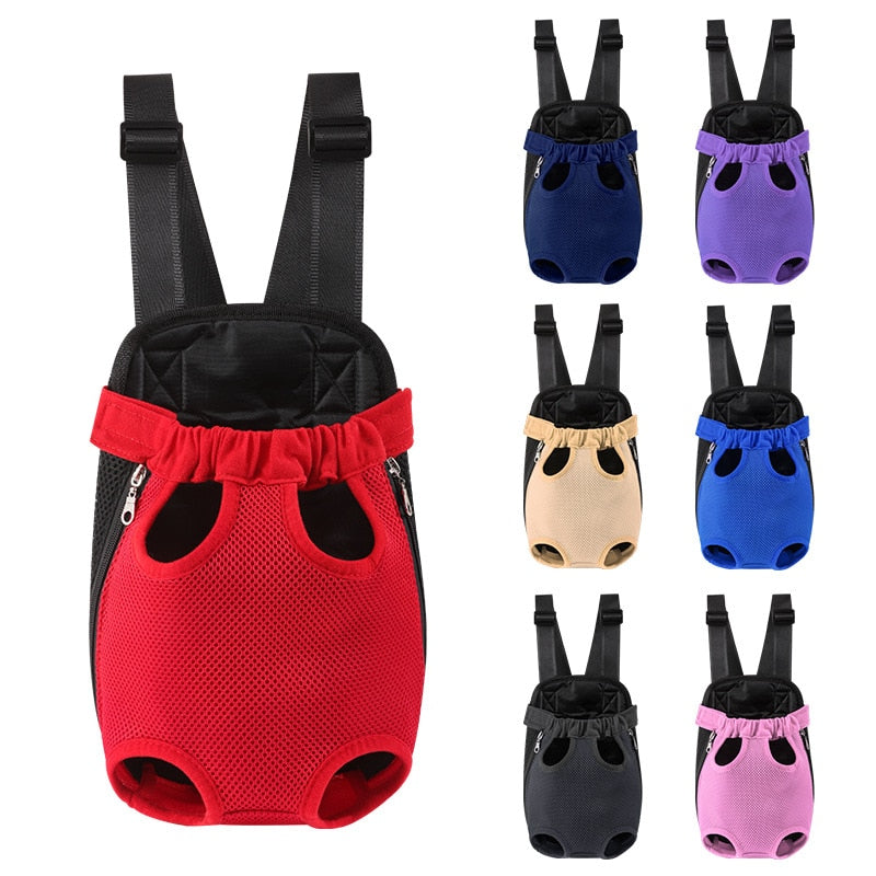Mochila de viaje para mascotas de malla transpirable