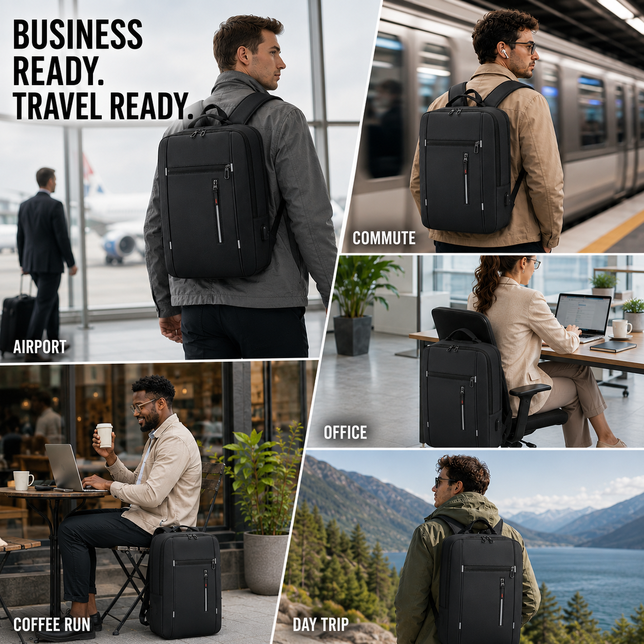 Mochila ejecutiva impermeable