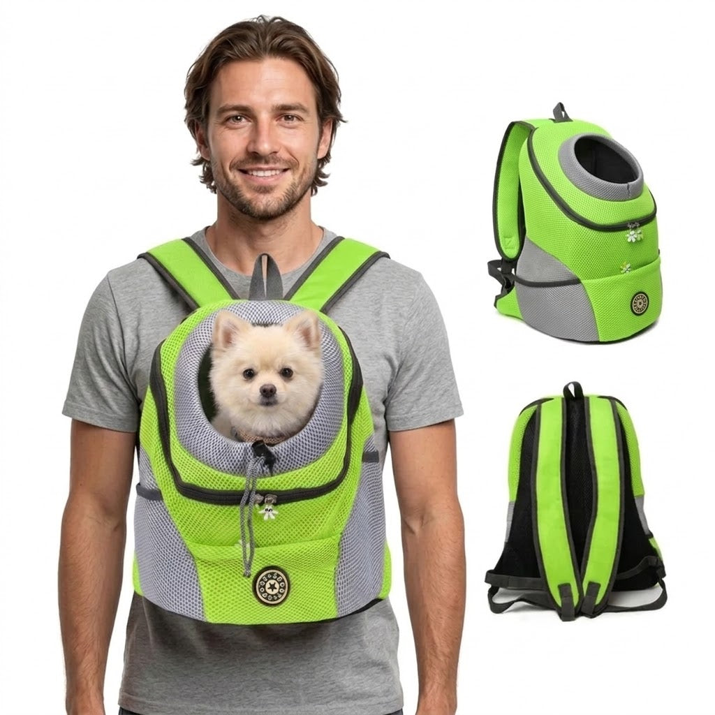 Mochila ergonómica para perros con acolchado y correas ajustables | Comodidad y seguridad para paseos y senderismo