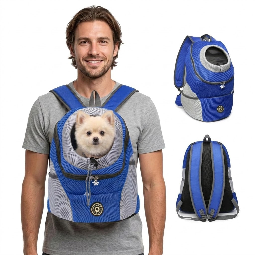Mochila ergonómica para perros con acolchado y correas ajustables | Comodidad y seguridad para paseos y senderismo