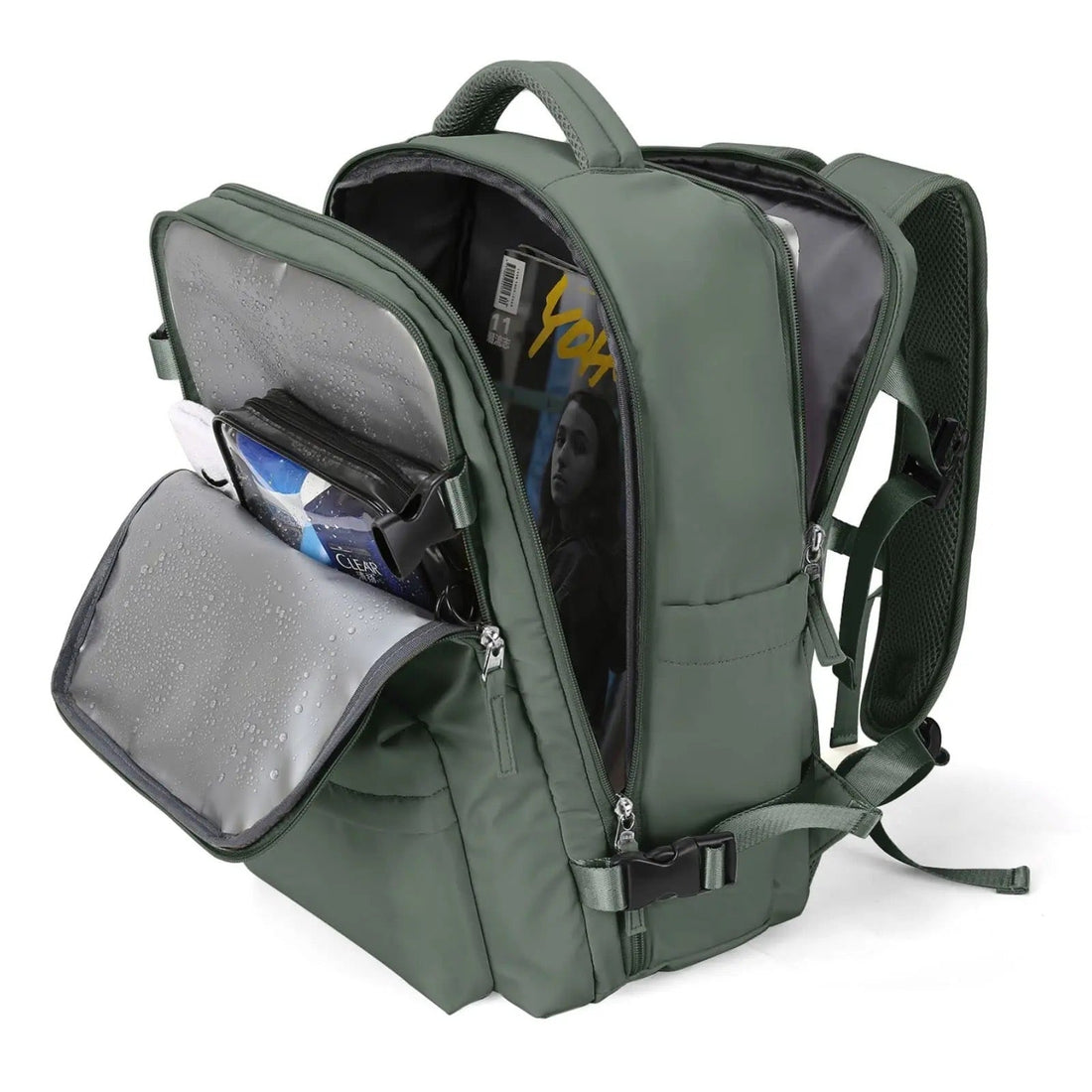 Mochila Impermeable de 25 L: Diseño Antirrobo con Compartimento para Portátil