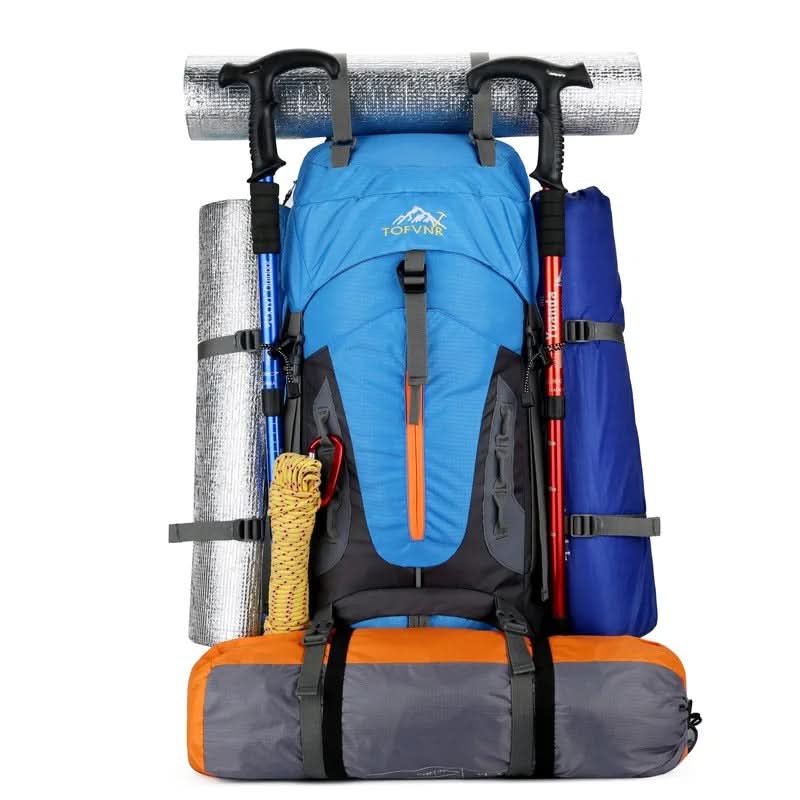 Mochila impermeable de 60 L – Bolsa espaciosa y resistente para aventuras al aire libre