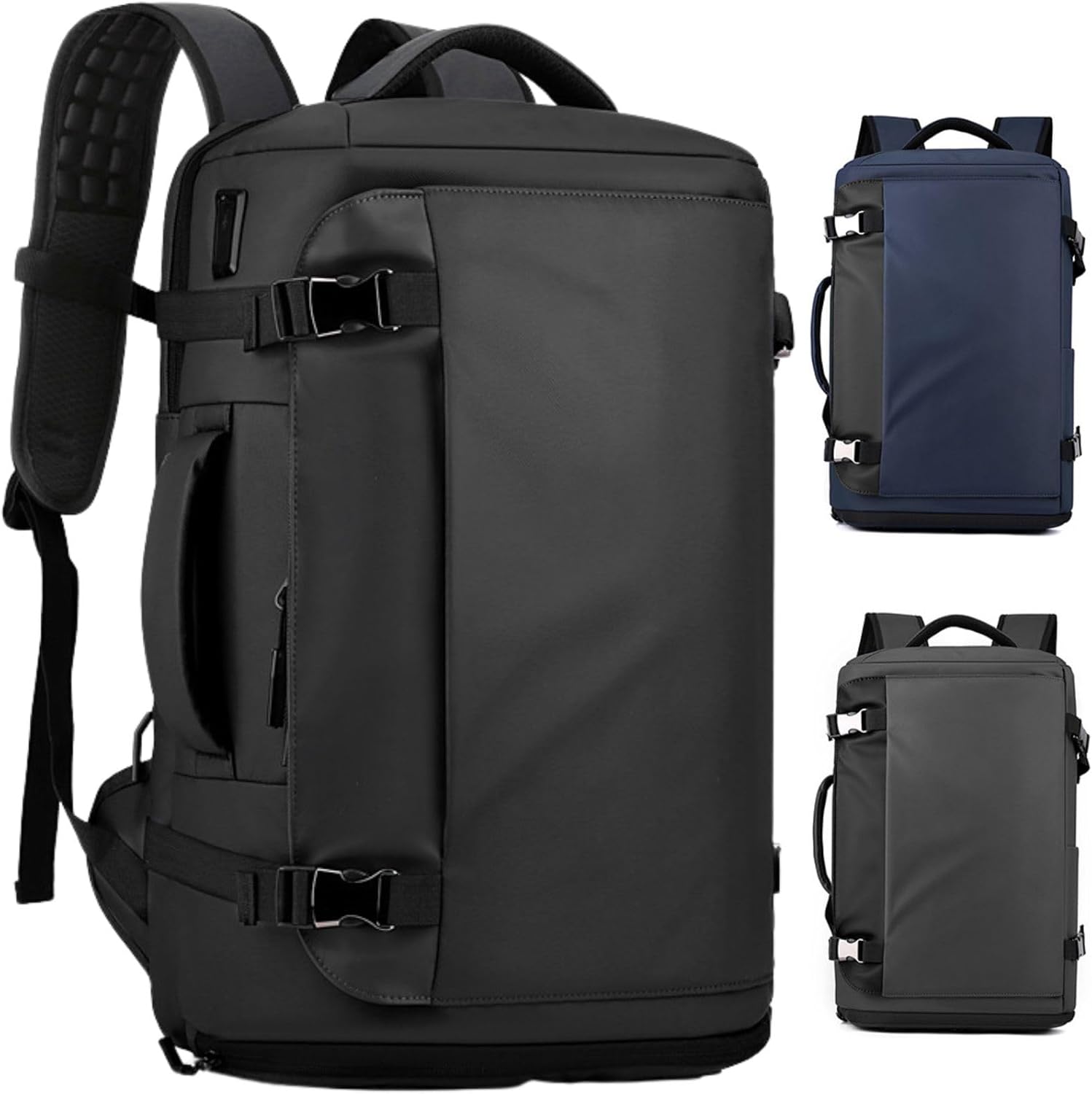 Mochila Impermeable para Portátil de 15” (38,1 cm) con Apertura Lateral y Puerto USB-C