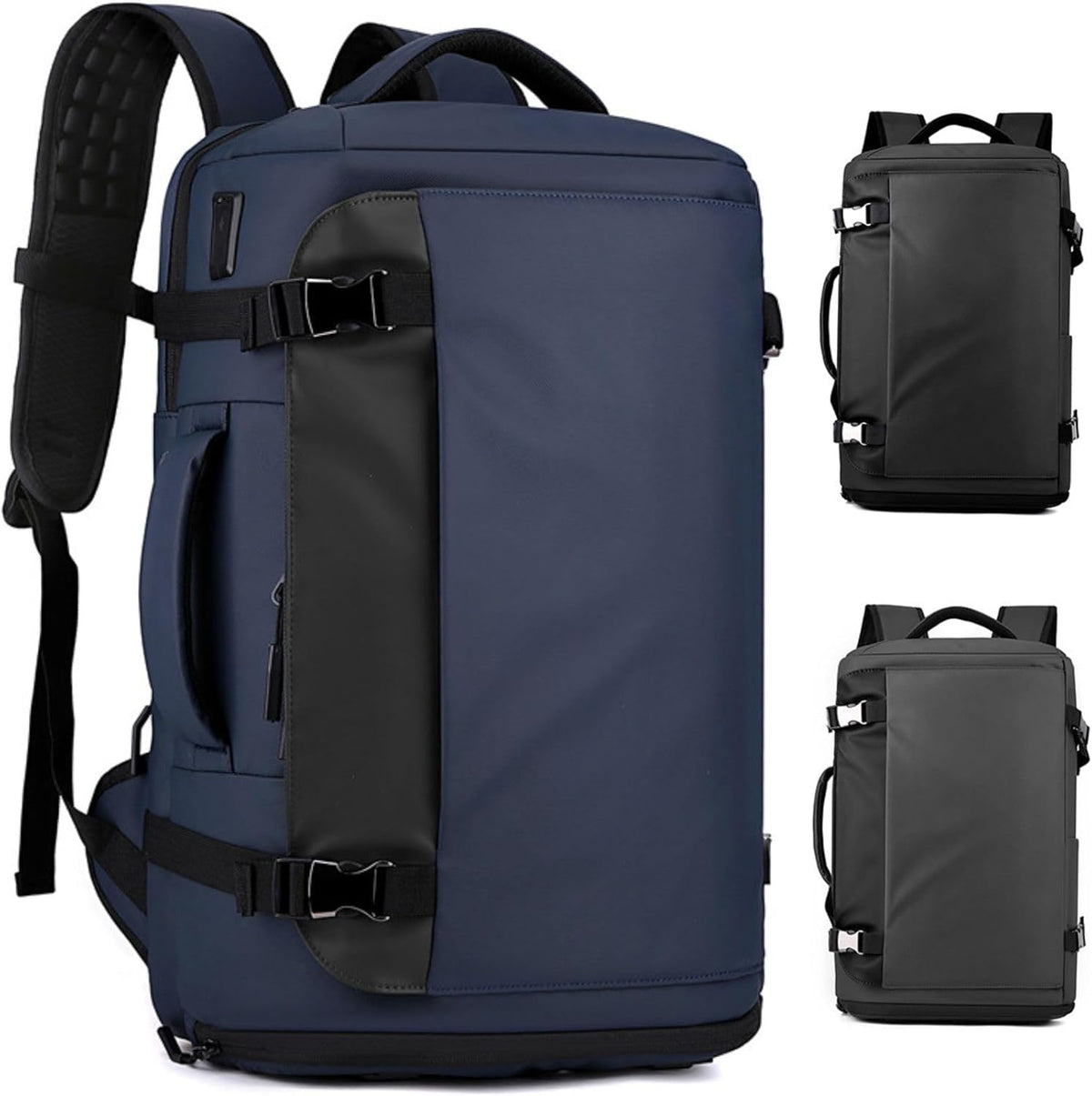 Mochila Impermeable para Portátil de 15” (38,1 cm) con Apertura Lateral y Puerto USB-C