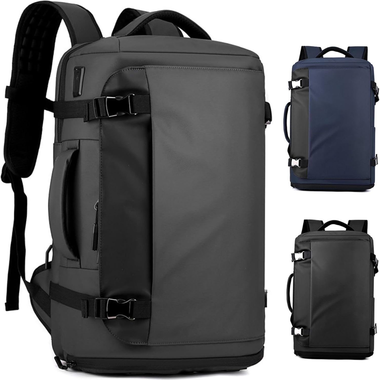 Mochila Impermeable para Portátil de 15” (38,1 cm) con Apertura Lateral y Puerto USB-C