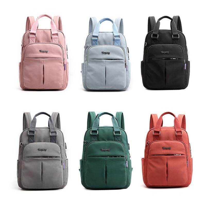 Mochila multifuncional e impermeable unisex con puerto USB