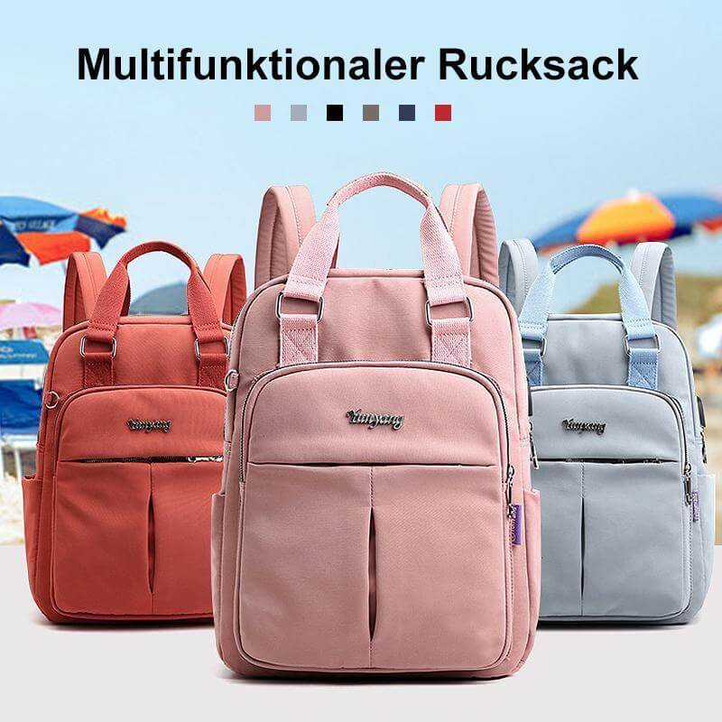 Mochila multifuncional e impermeable unisex con puerto USB