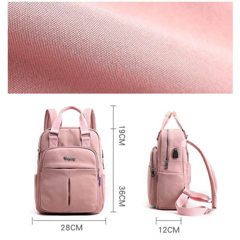 Mochila multifuncional e impermeable unisex con puerto USB