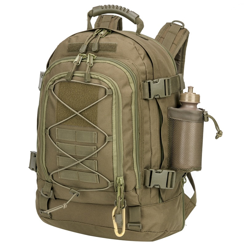 Mochila táctica extensible de 60 L para viajes al aire libre