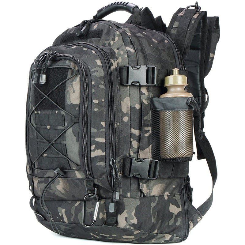 Mochila táctica extensible de 60 L para viajes al aire libre