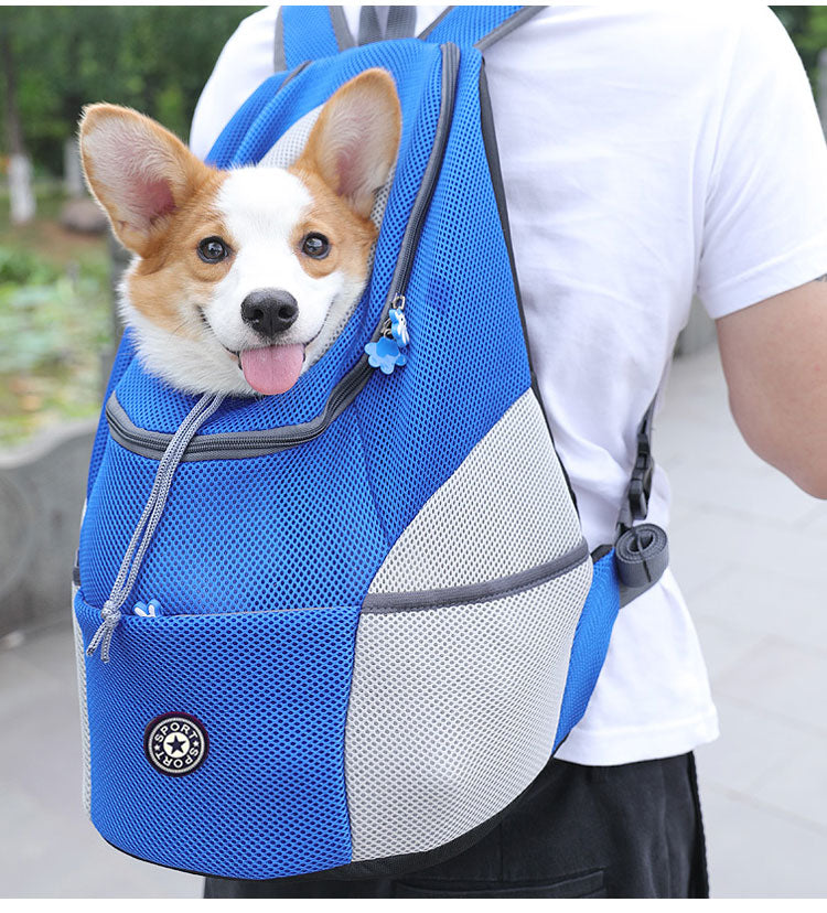 Mochila transportadora transpirable para perros