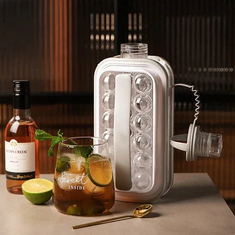 Molde para 17 esferas de hielo perfectas – mantiene las bebidas heladas