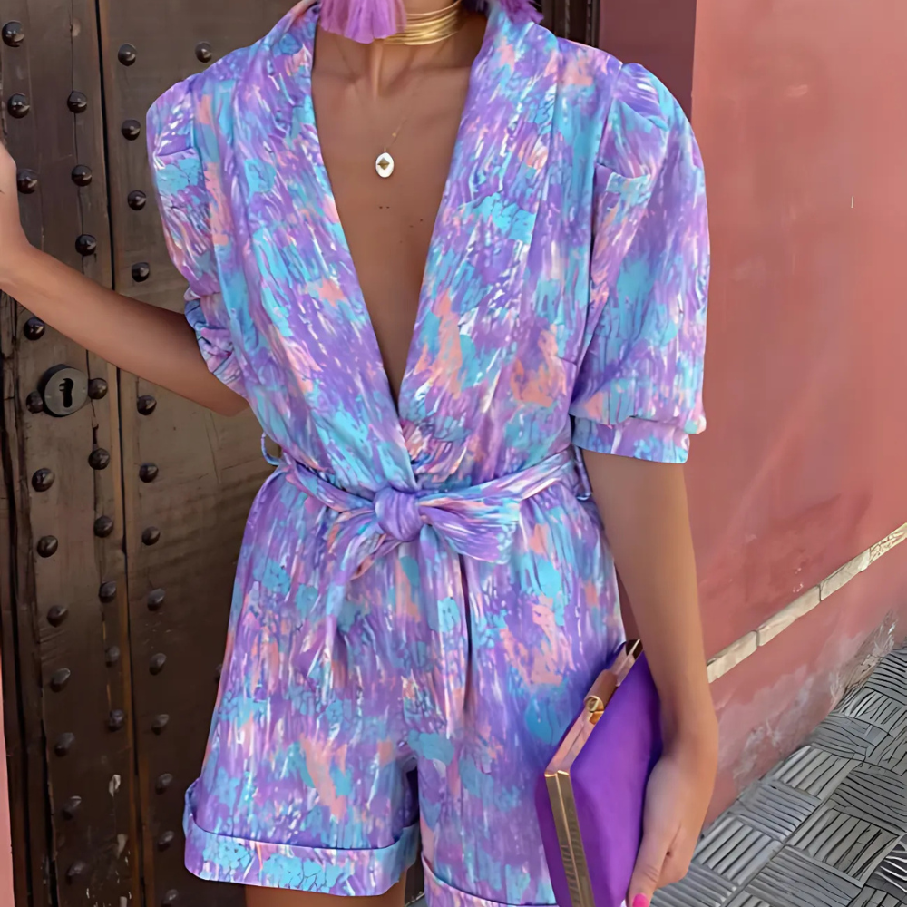 Monos de mujer elegantes con escote en V