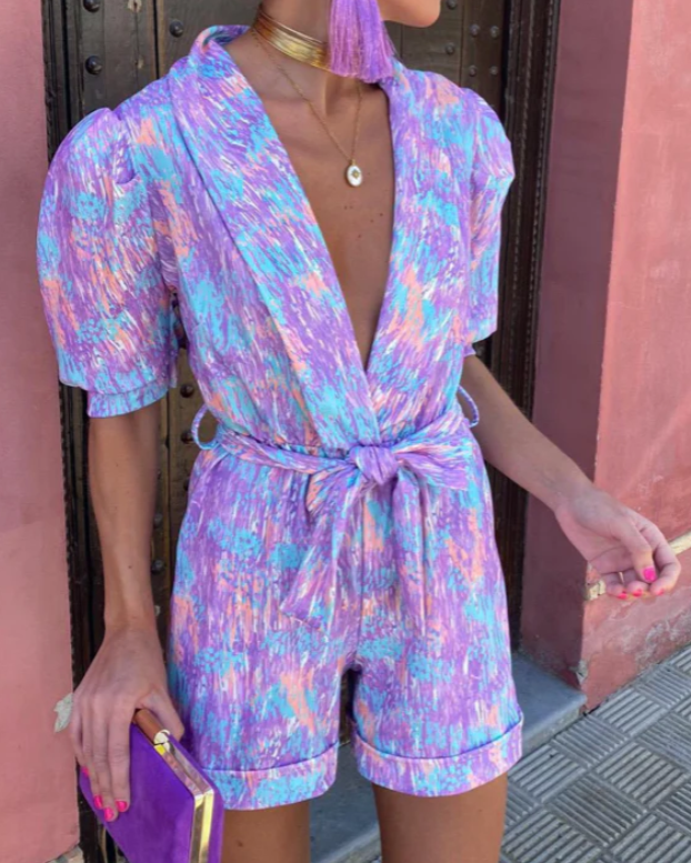 Monos de mujer elegantes con escote en V