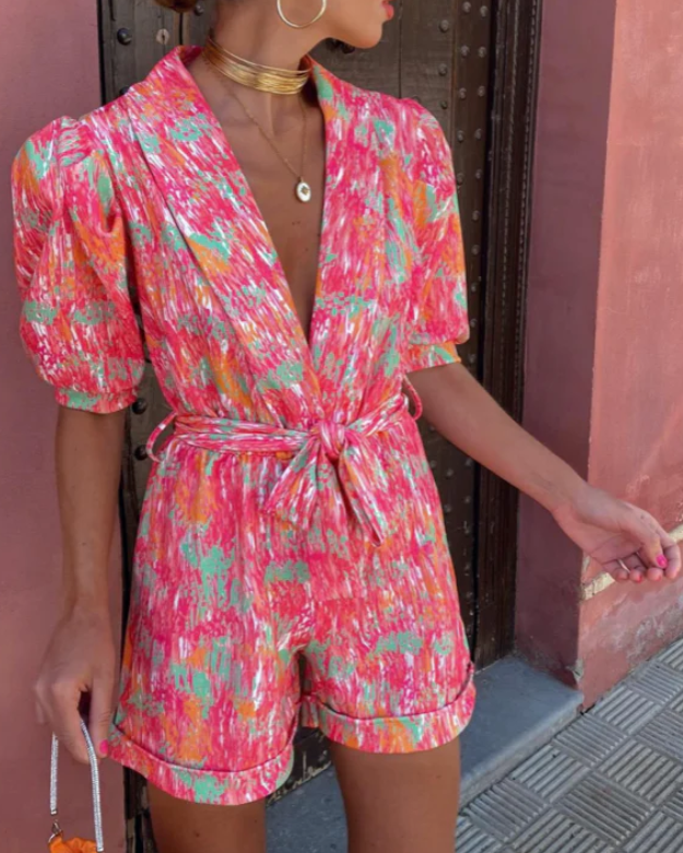 Monos de mujer elegantes con escote en V