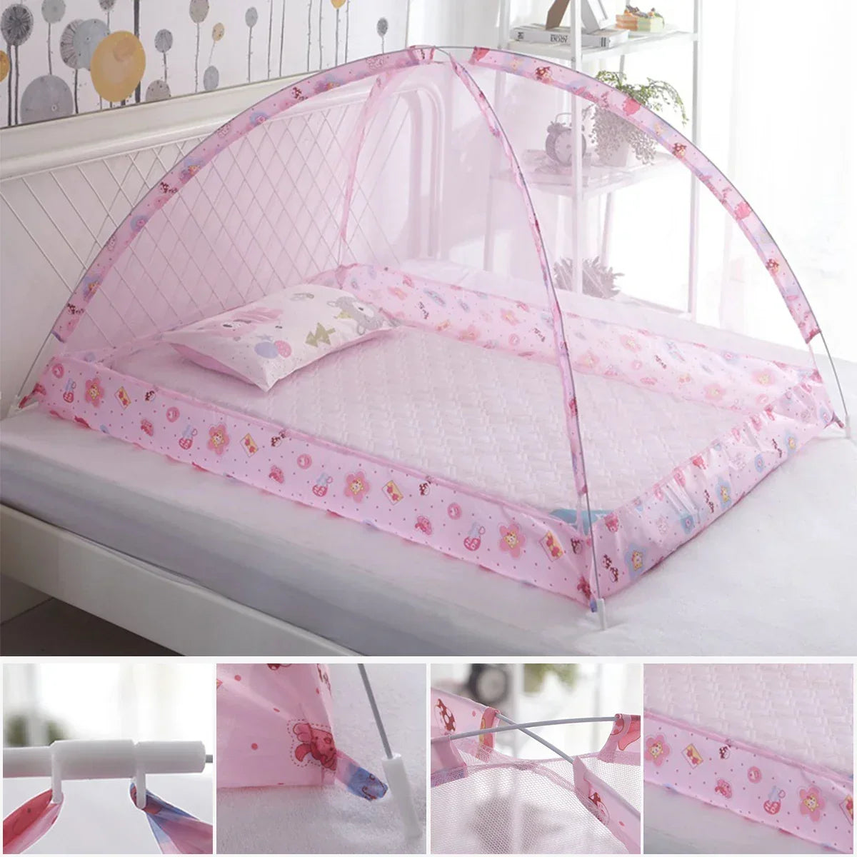 Mosquitera plegable para bebés y niños pequeños