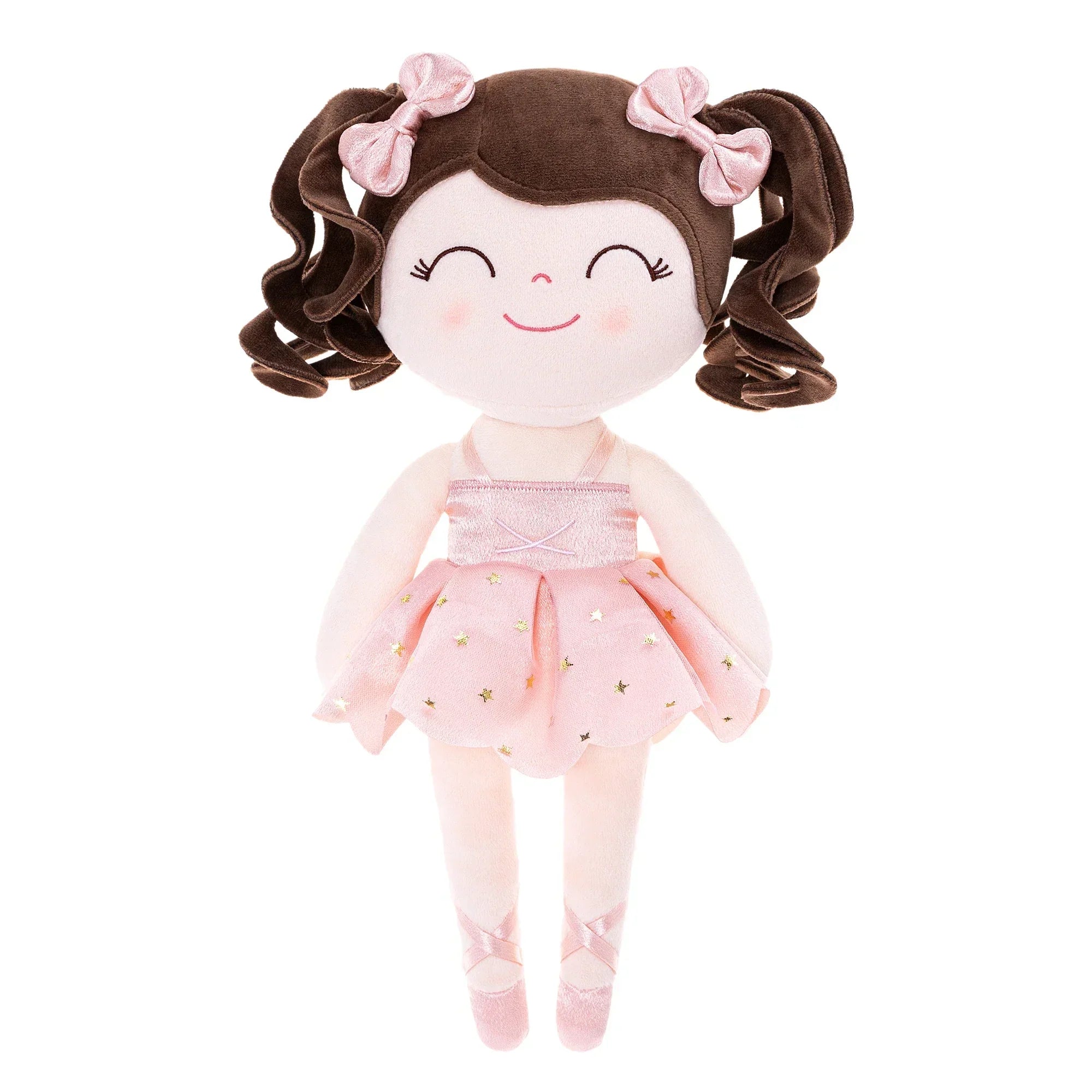 Muñeca de peluche de bailarina para niña - Juguete suave de felpa con corona y tutú