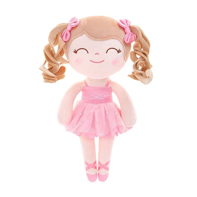 Muñeca de peluche de bailarina para niña - Juguete suave de felpa con corona y tutú