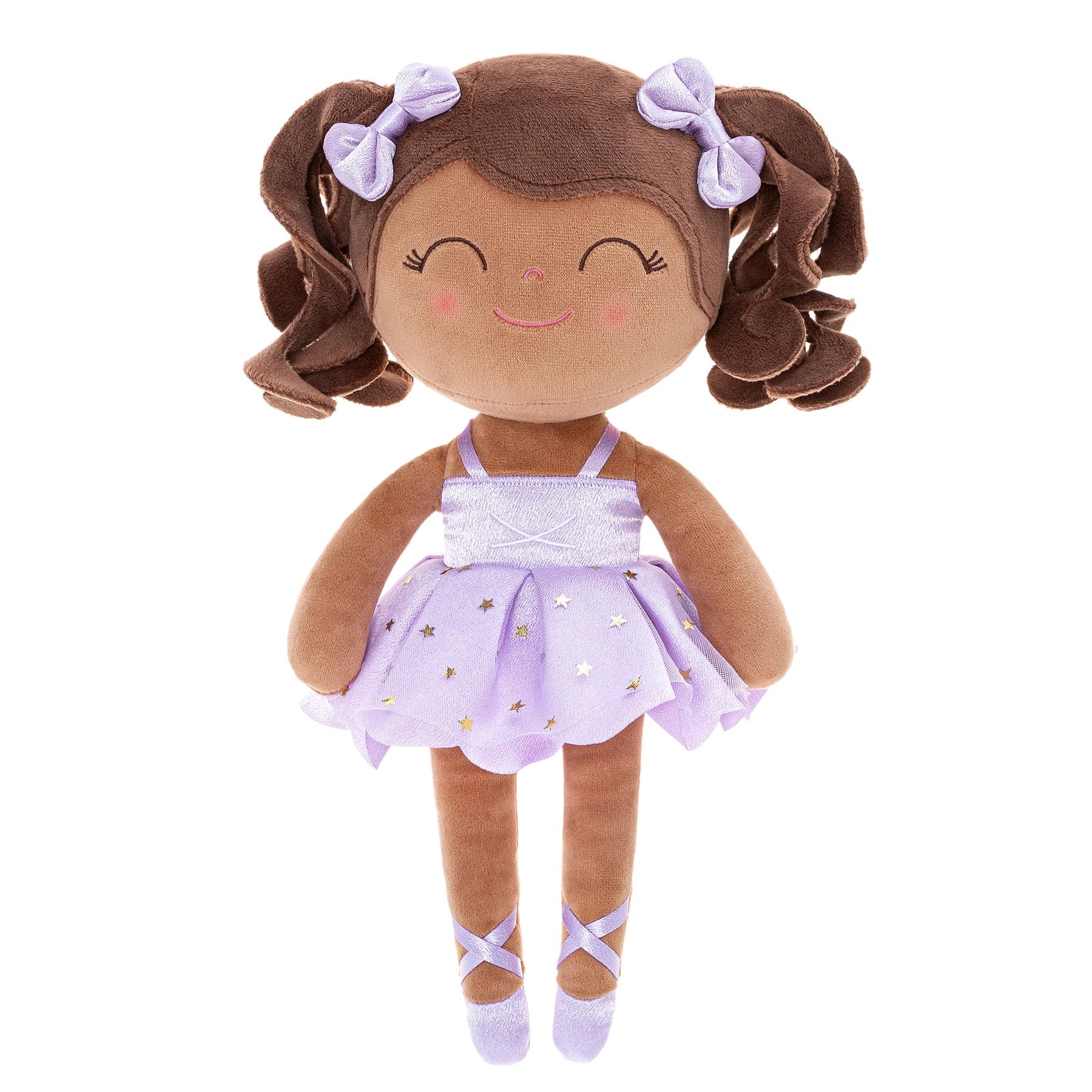 Muñeca de peluche de bailarina para niña - Juguete suave de felpa con corona y tutú