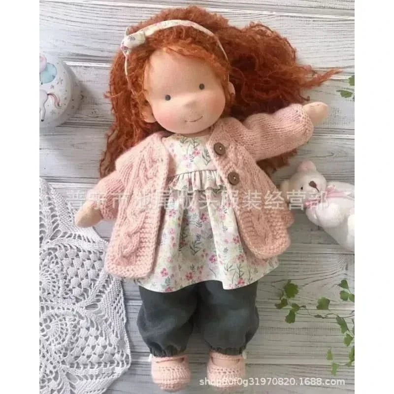 Muñeca de peluche hecha a mano – Juguete Elise de estilo Waldorf