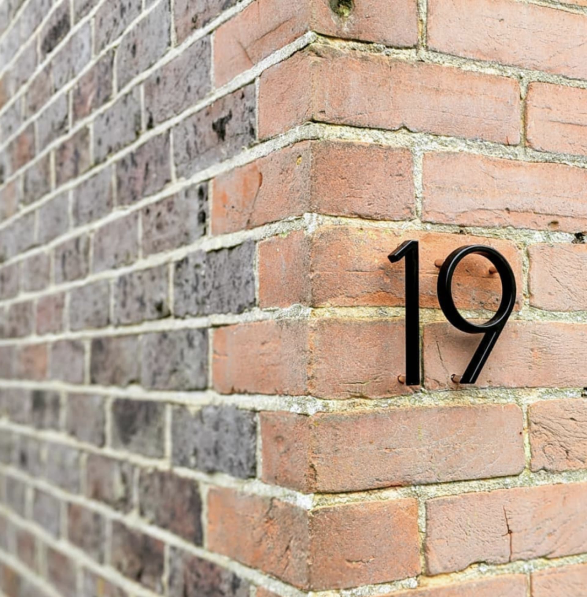 Números y letras flotantes modernos para casa de aleación de zinc de 5 pulgadas - Decoración de pared exterior
