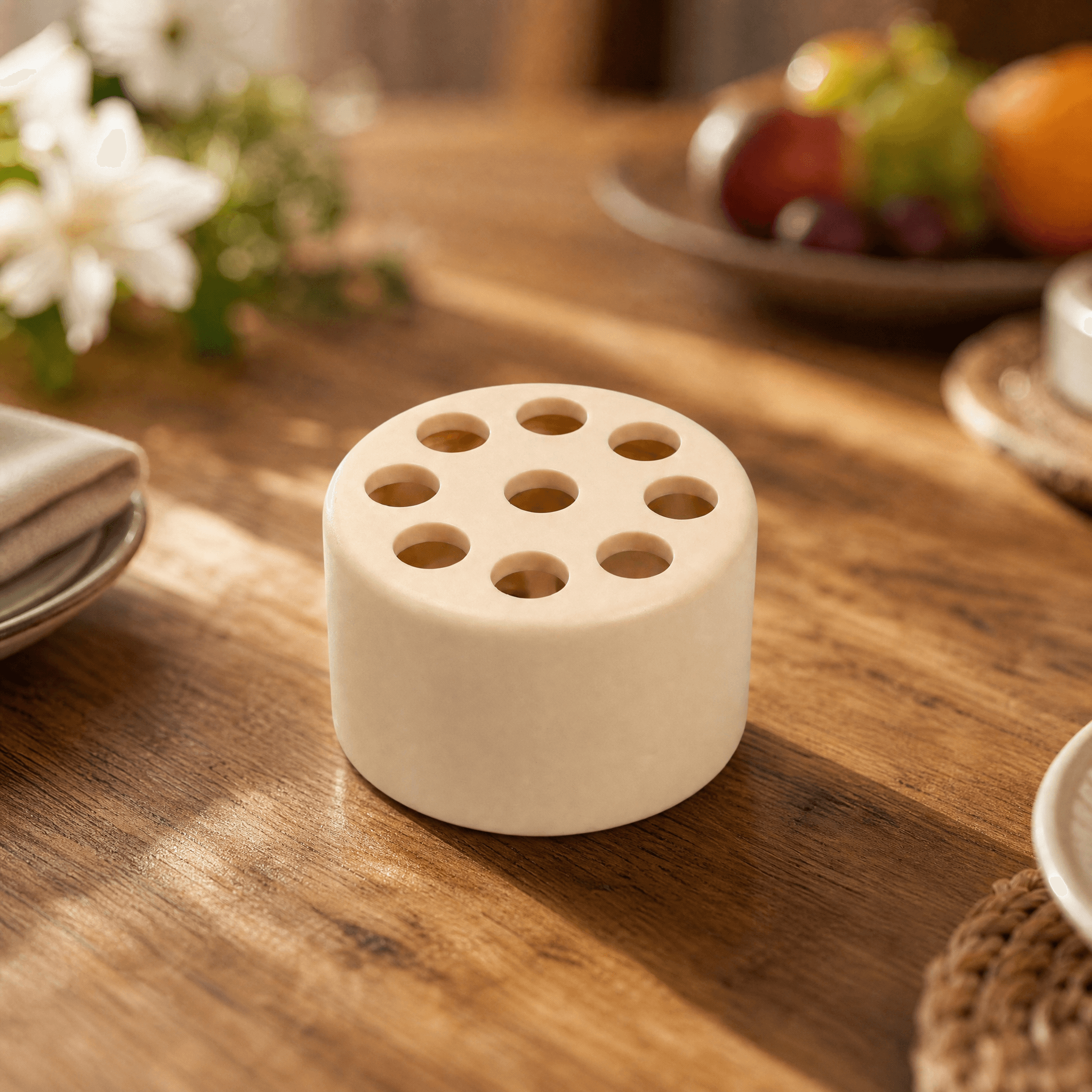 Organizador de arreglos florales perfectamente ordenado