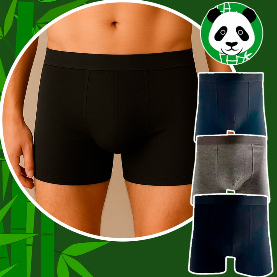 Pack de 3 bóxers de bambú para hombre – Ropa interior suave y transpirable