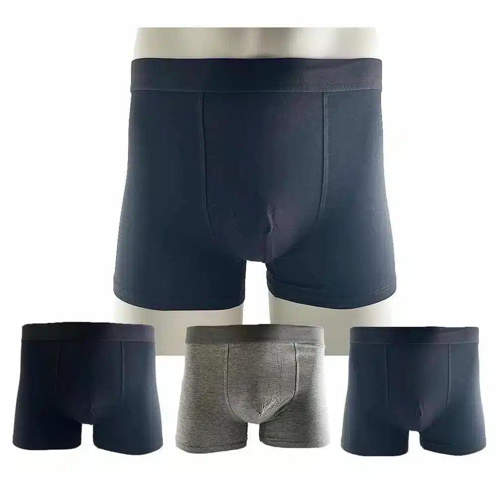 Pack de 3 bóxers de bambú para hombre – Ropa interior suave y transpirable