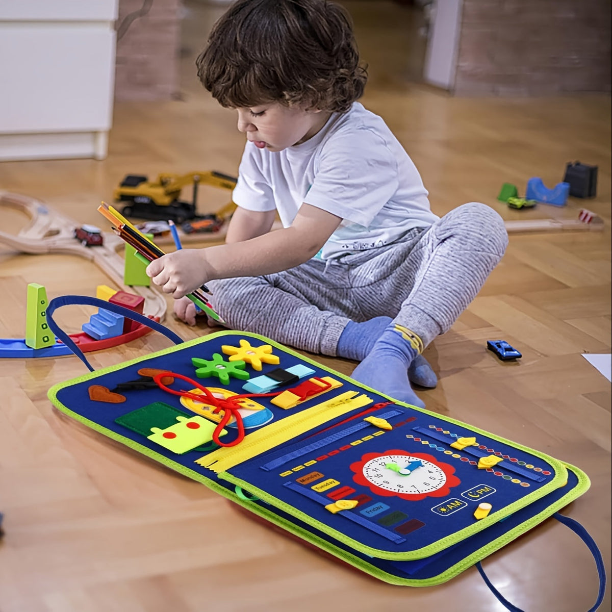 Panel sensorial 25 en 1 - Juguete educativo para niños pequeños