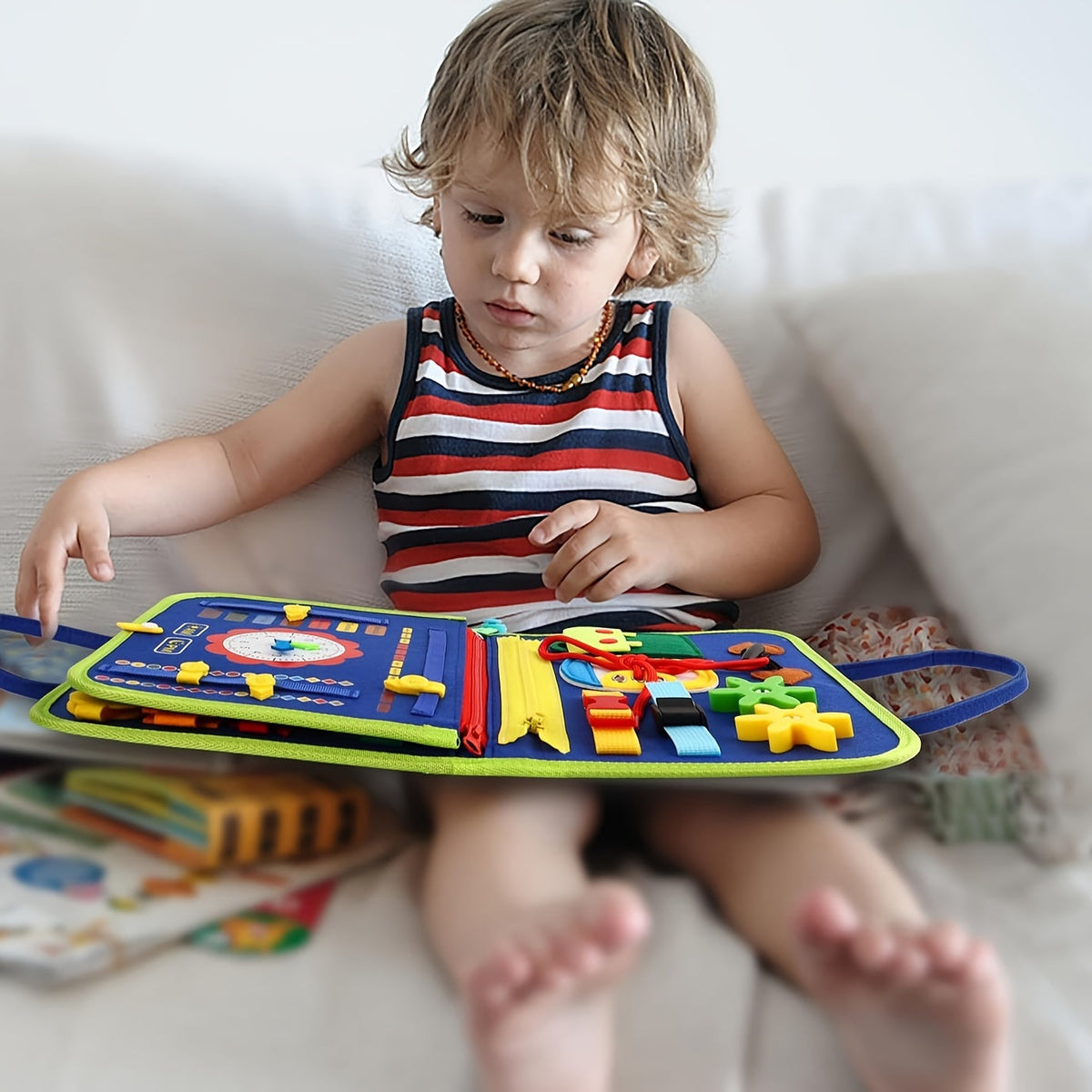 Panel sensorial 25 en 1 - Juguete educativo para niños pequeños