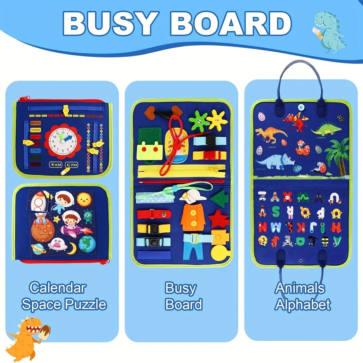 Panel sensorial 25 en 1 - Juguete educativo para niños pequeños