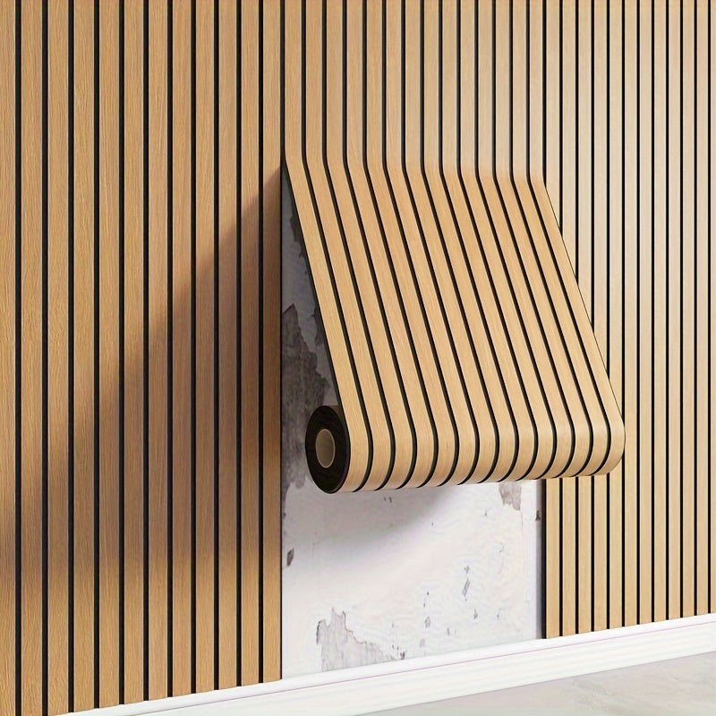 Paneles de pared 3D autoadhesivos con efecto madera