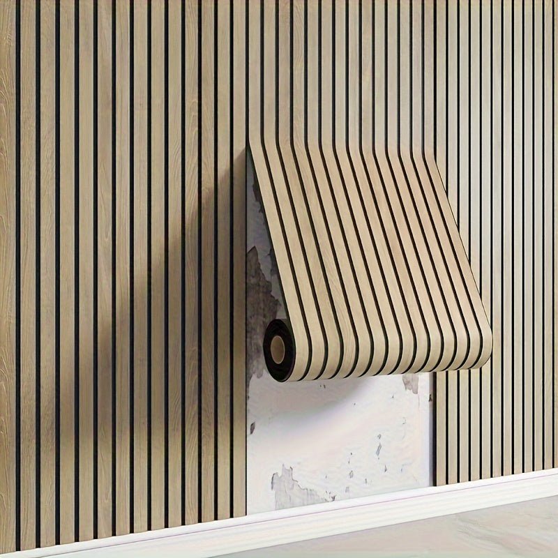 Paneles de pared 3D autoadhesivos con efecto madera
