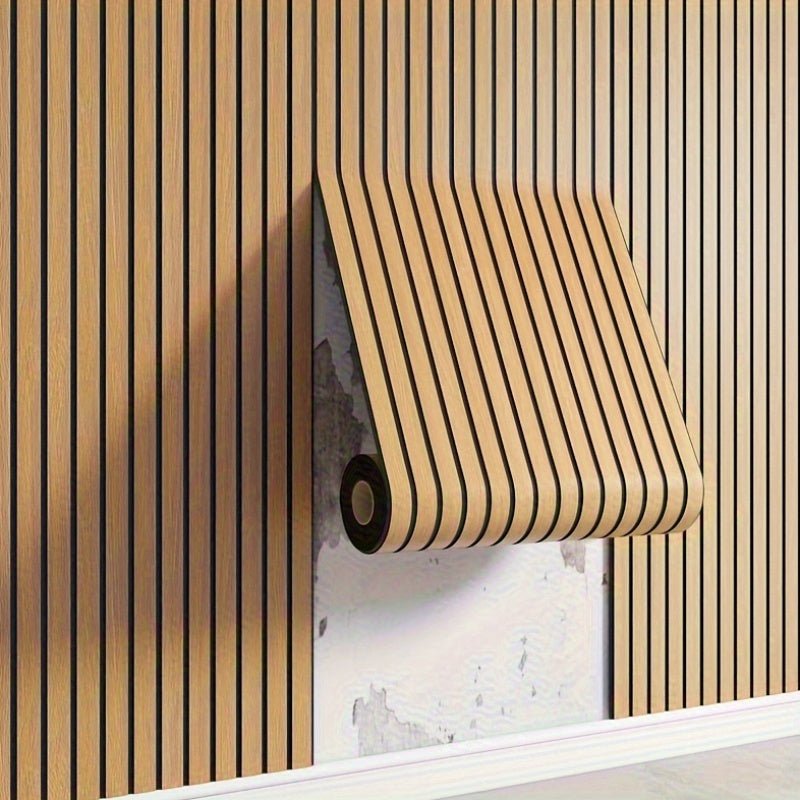 Paneles de pared 3D autoadhesivos con efecto madera