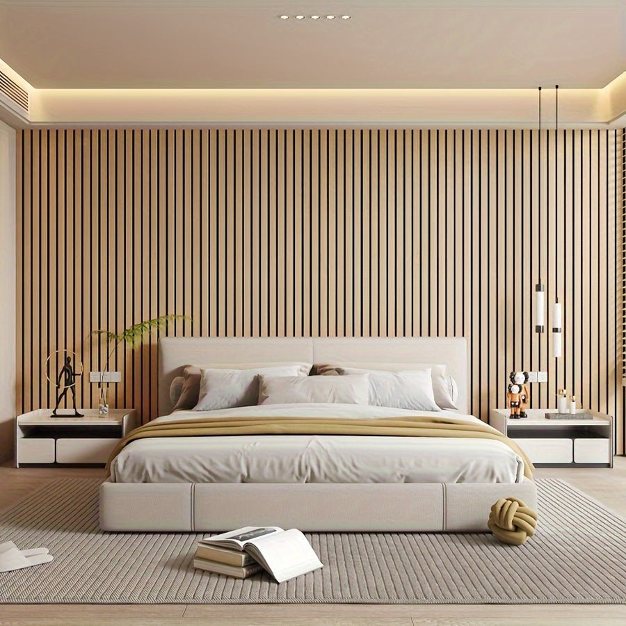 Paneles de pared 3D autoadhesivos con efecto madera