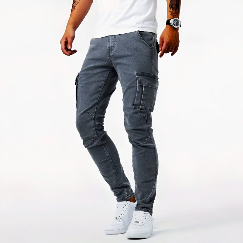 Pantalón cargo ajustado para hombre