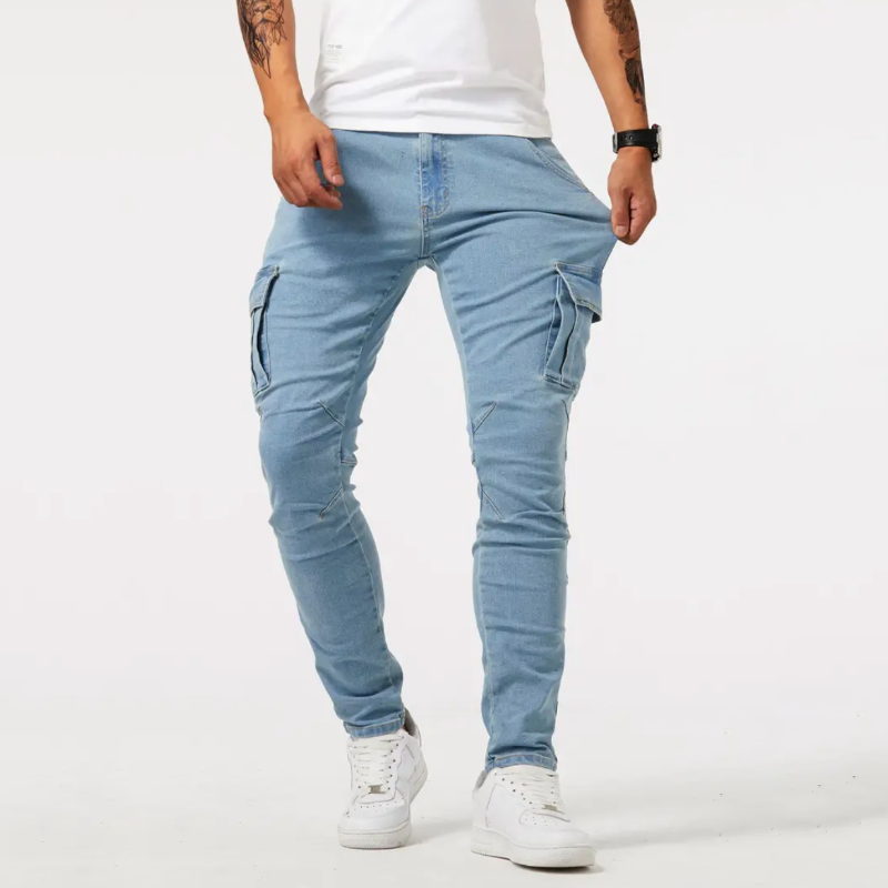 Pantalón cargo ajustado para hombre
