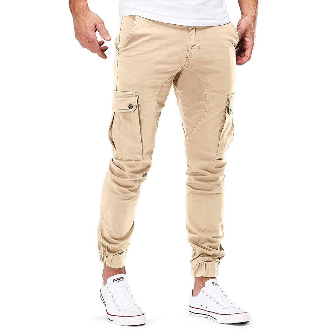 Pantalón cargo moderno para hombre con bolsillos largos