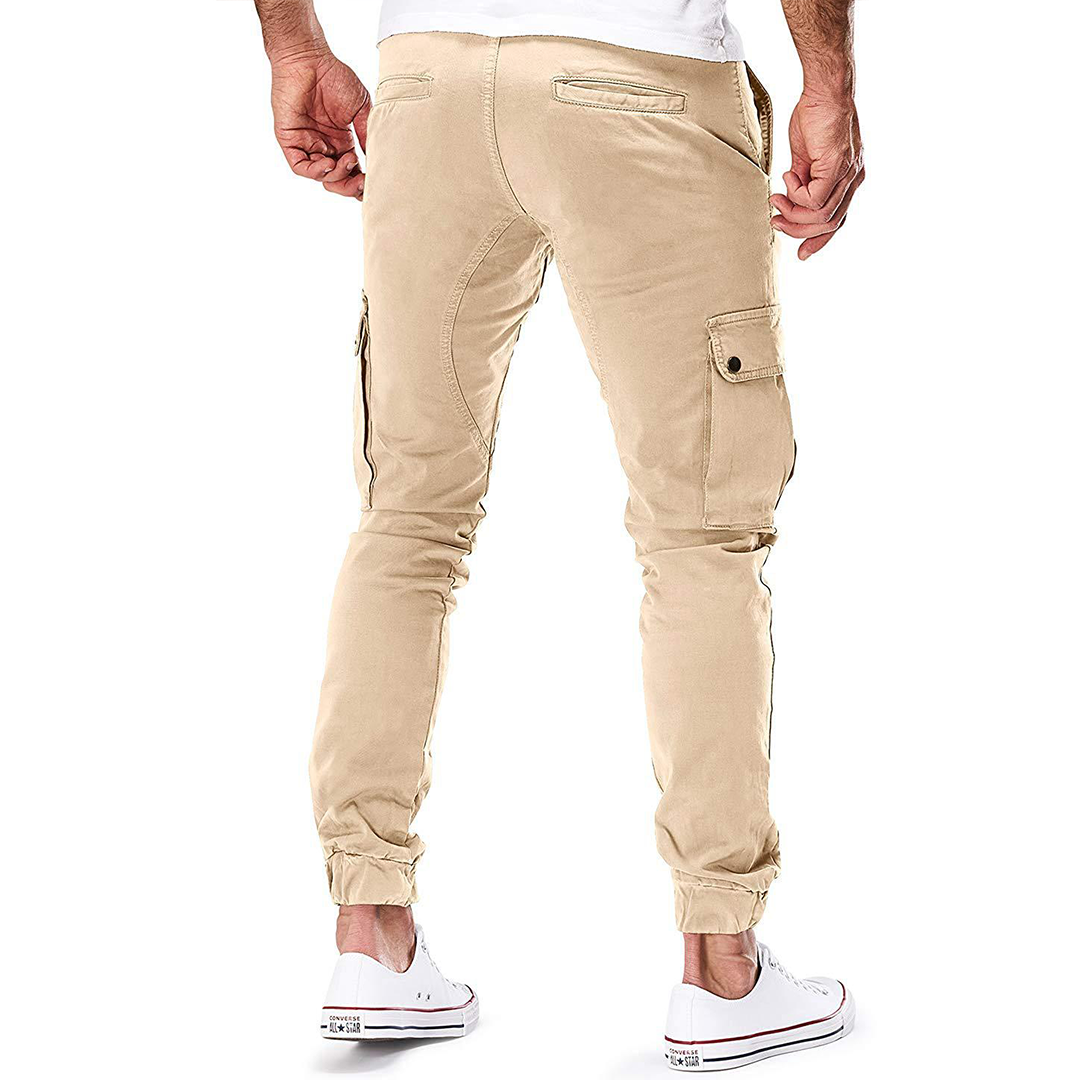 Pantalón cargo moderno para hombre con bolsillos largos
