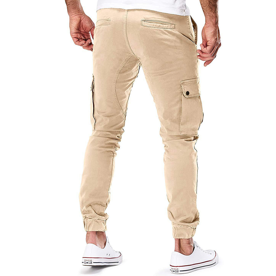Pantalón cargo para hombre con bolsillos funcionales
