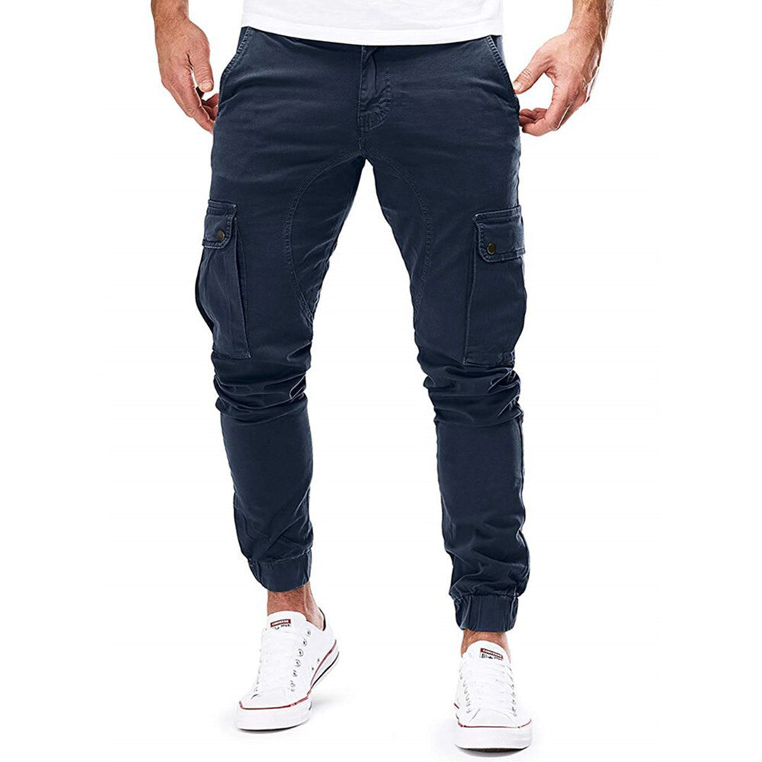 Pantalón cargo para hombre con bolsillos funcionales