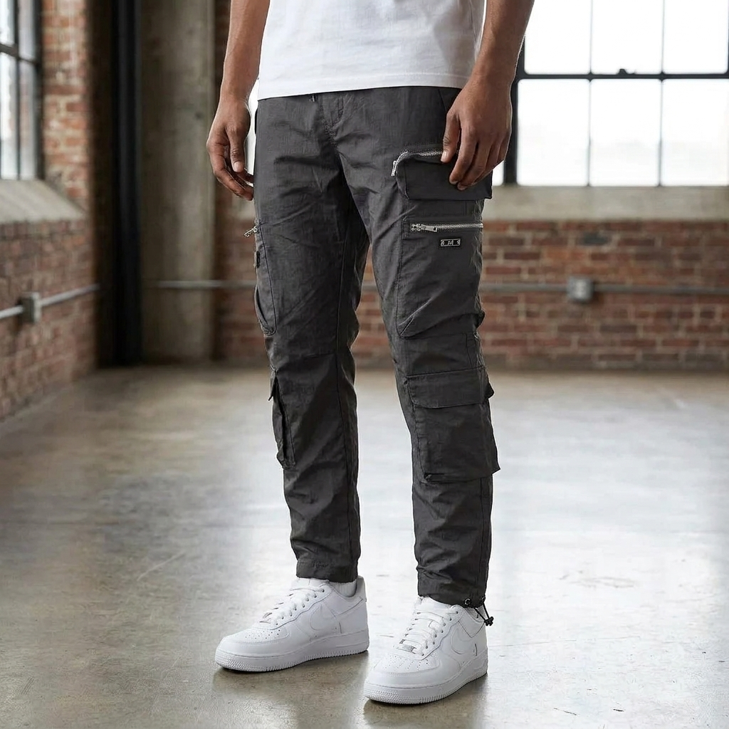 Pantalón Cargo para Hombre Sin Cinturón