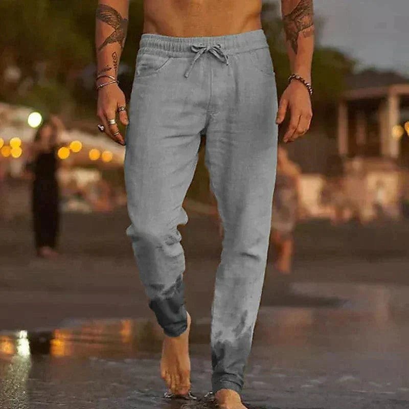 Pantalón casual de lino
