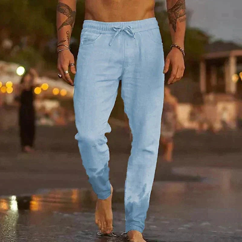 Pantalón casual de lino