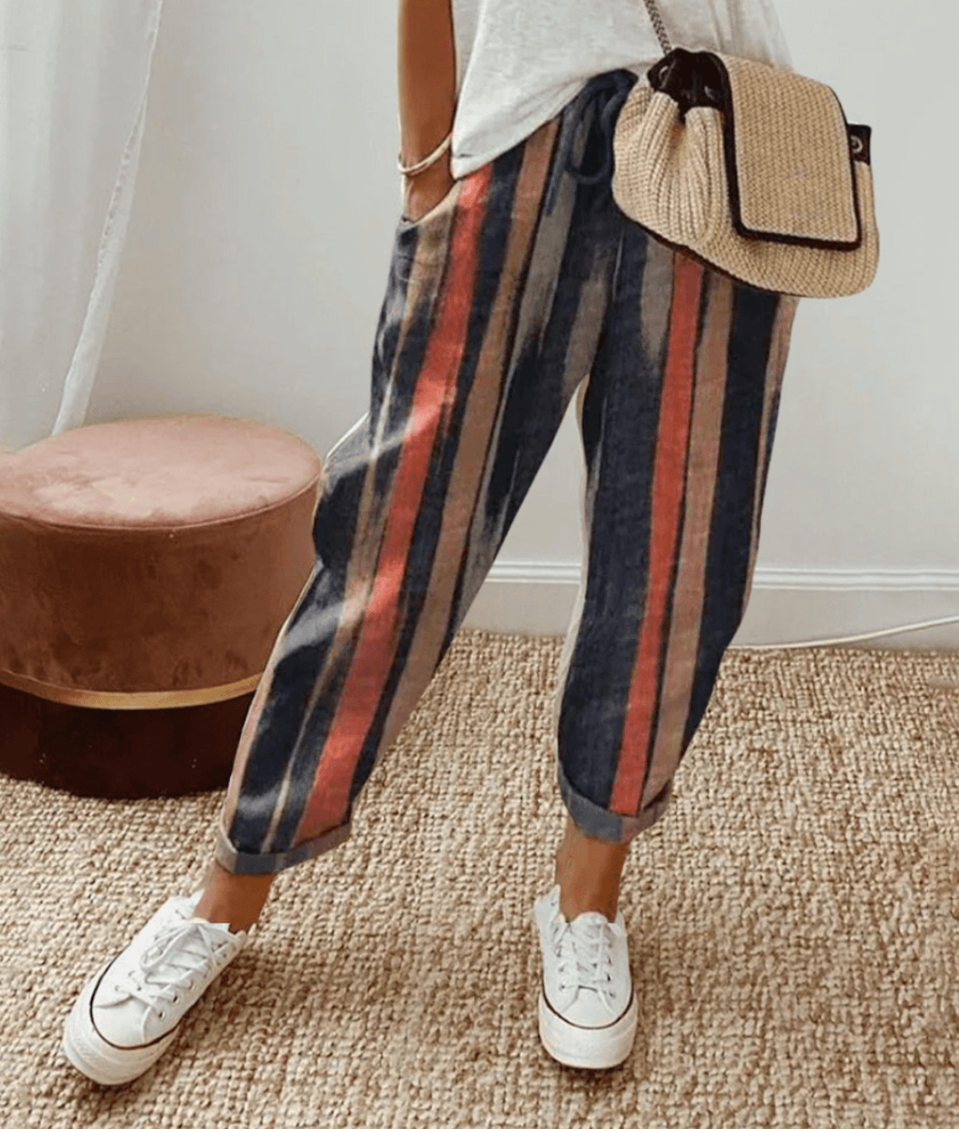 Pantalón casual de lino | Mezcla de lino | Fresco y cómodo