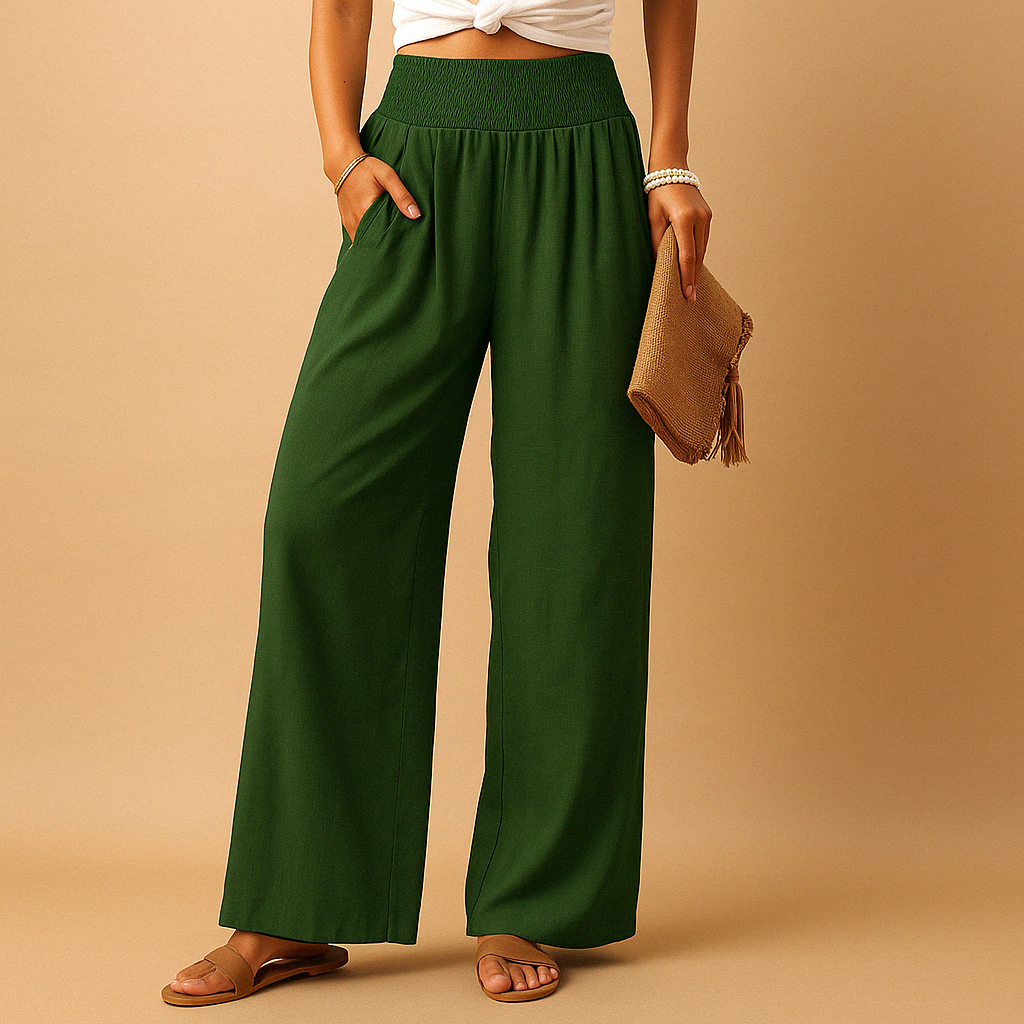 Pantalón casual de pierna ancha