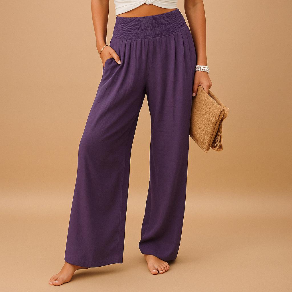 Pantalón casual de pierna ancha