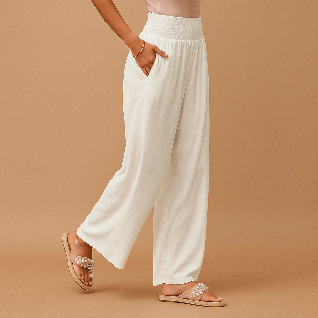 Pantalón casual de pierna ancha