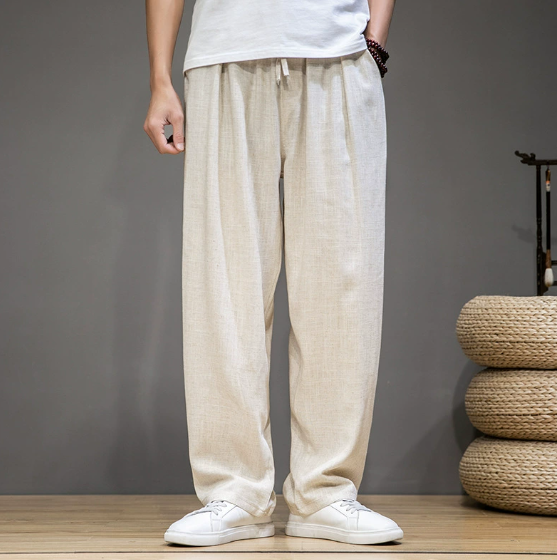 Pantalón casual para hombre de corte holgado