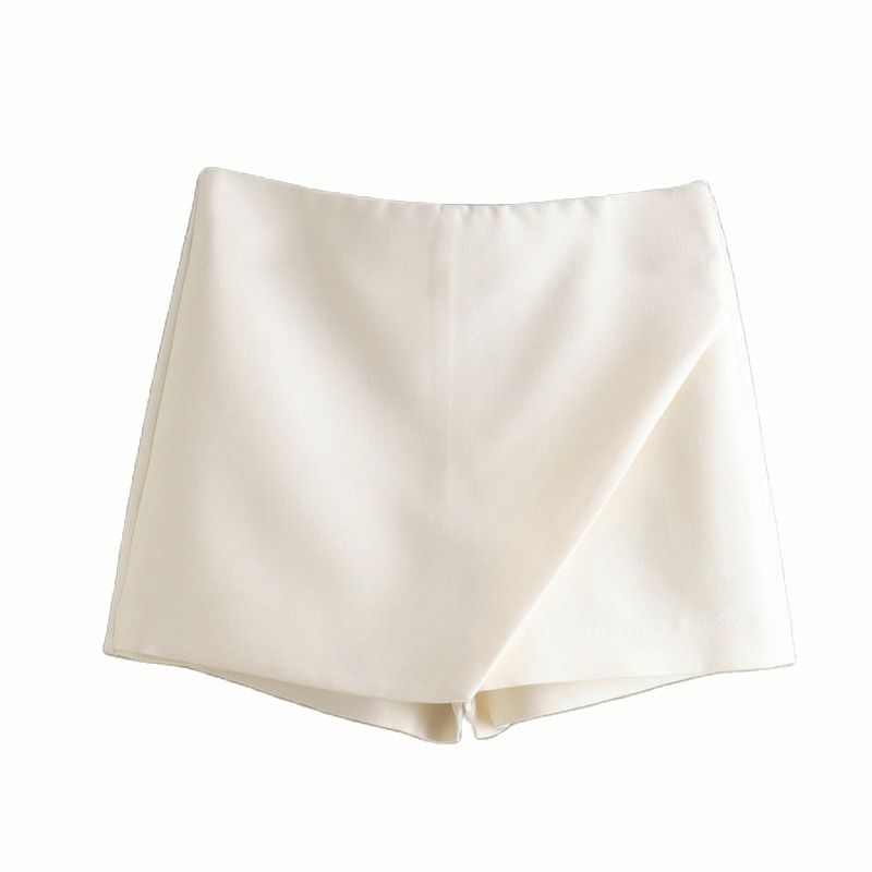 Pantalón corto elegante de tiro alto y corte ajustado para mujer